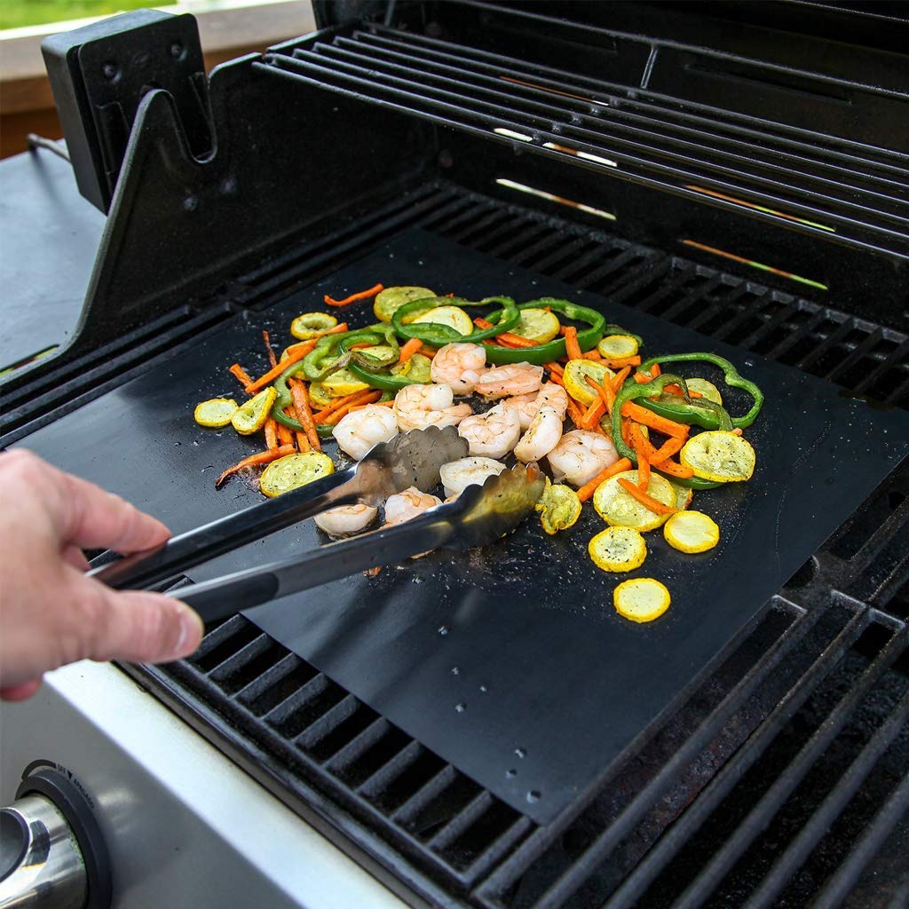 Aoocan Grill Mat - Set Of 5 Heavy Duty Grill Mats Non Stick, Bbq Outdoor Grill & Baking Mats - Reusable, Easy To Clean Barbecue